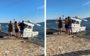 Brodica u Zadru u punoj brzini izletjela na obalu: "Dva člana posade ozlijeđena!"