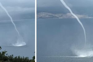 Spektakularna pijavica snimljena kod Omiša