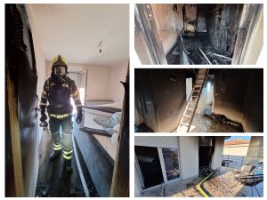 FOTO Izgorjela soba u kući na Krku