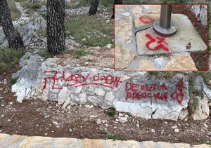 SRAMOTNI GRAFITI: "Javno poticanje na mržnju između Tisnog i Jezera"