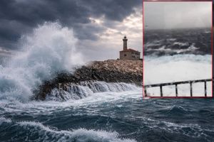 VIDEO Pogledajte kako divlja jugo na pučinskoj lanterni - Svjetioničar je sam na hridi: "Osjetiš strahopoštovanje, poslušaj ovaj huk!"