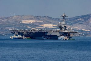 Američki nosač zrakoplova USS Gerald R. Ford uplovio u splitski akvatorij