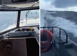 VIDEO Obalna straža po olujnom jugu hitno prevezla teško ozlijeđenog muškarca s otoka Visa do Splita