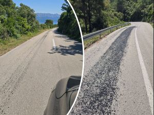 KRENULO ASFALTIRANJE HVARA, ALI NA KRAJNJE BIZARAN NAČIN: Iz kamiona ispala golema količina asfalta, cesta pretvorena u opasnu zonu!