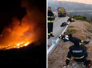DRAMA NA VISU Vatrena stihija guta borovu šumu kod Komiže, u pomoć stižu zračne snage i pojačanje s kopna!