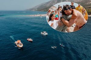 BRAČ DIŠE KAO JEDNO Emotivni doček na pola puta napunio baterije plivaču velikog srca