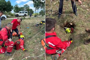NAKON KIŠE ZEMLJA SE DOSLOVNO OTVORILA: Pogledajte nevjerojatnu akciju splitskog HGSS-a i koga su morali spašavati iz jame duboke 10 metara!
