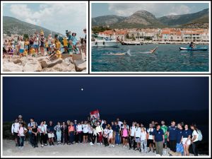 BRAČ POKAZUJE VELIKO SRCE 60 ljudi zajedno je osvojilo Vidovu goru za podršku sugrađaninu koji pliva oko otoka