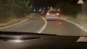 ŠOKANTAN VIDEO S UGLJANA: Iz policijskog auta s natpisom u jeku požarne sezone bačen žareći opušak!