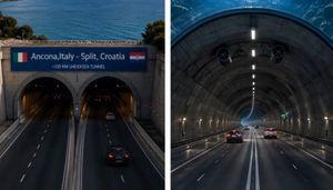 TUNEL POD MOREM Možete li zamisliti put od Splita do Ancone automobilom? E pa ovaj video morate vidjeti!