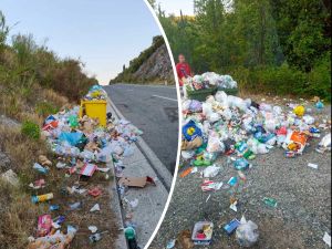 Iza golemih kolona u Konavlima, uz cestu ostalo 15 kubika otpada - Načelnik se zahvalio volonterima, vatrogascima, komunalcima...