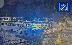 NOĆ UŽASA Više od 600 ljudi bježalo u more pred vatrene stihijom, uvalom se orili krici!  Vatra zarobila stotine ljudi na obali, djeca i nemoćni spašavani pod reflektorima!