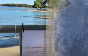 PLAŽA ZATVORENA Odvratan smrad kod Glavne Plaže u Umagu: "Ulje i mazut idu direktno u more, a hotel priča o fantomskim brodovima koji izlijevaju naftu"