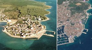 POGLEDAJTE PROMJENU U POLA STOLJEĆA Biograd na Moru nekad i sad - Od ribarske utvrde do nautičkog središta