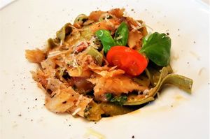 ŽELINA KUŽINA Sušeni bakalar sa zelenim tagliatellama