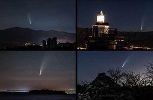 VIDEO Nevjerojatan timelapse kometa Neowise iznad otoka Brača