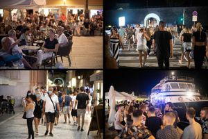 FOTO Ma kakvo bježanje turista? Pogledajte večernji šušur u Zadru!