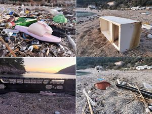 POZDRAV IZ ALBANIJE Jugo nam opet donijelo gomilu smeća
