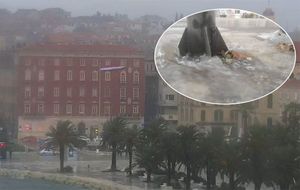 Velike bujice u centru Splita stvorile prometni kaos