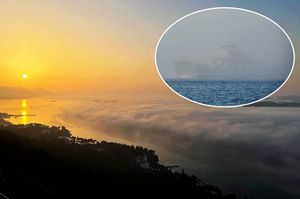 DALMACIJA U GUSTOJ MAGLI: “Čuju se sirene trajekta iz oblaka” – Pogledajte ove bajkovite prizore
