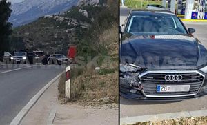 MAKARSKA Slupala se dva Audija iz Plenkovićeve kolone