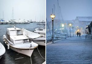 SNIJEG STIGAO U DALMACIJU Bijeli se sve od Vodica do Brela