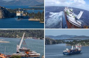 NIZOZEMSKI BROD KOJEM PRIJETI POTONUĆE Imamo fotografije ukrcaja plovila iz šibenskog brodogradilišta