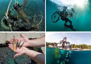 FOTO/VIDEO Iz podmorja Visa izvađeno oružje i municija i čak 15 tona otpada!