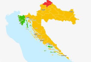 OVO JE COVID KARTA HRVATSKE Zeleno su najsigurnije zone!