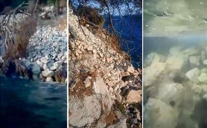 VIDEO Gradnjom šetnice, devastiran obalni pojas kod Tribunja – Načelnik obećao: “Sanirat ćemo i rukama!”