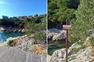 Kod Primoštena uz more osvanuli znakovi zabrane – Petrina: “Ne bi trošio milijune da ikome dozvolim uzurpaciju”