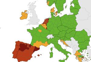 Na najnovijoj korona-karti Europske unije, hrvatska obala nije više zelena