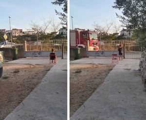 DIRLJIVA SNIMKA Dječak satima čekao vatrogasce, samo da im zahvali što gase požar na Hvaru