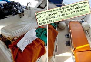 FOTO Pogledajte kakvim se gliserom prevoze hitni pacijenti s Brača: “Brod je u očajnom stanju, ovo je nedopustivo!”