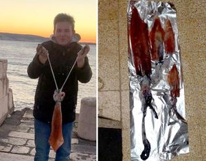 Mladi Kaštelanin uhvatio skoro metar dugu lignju