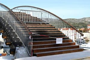 Traži se novi izgled pješačkog mosta na Foši u Trogiru