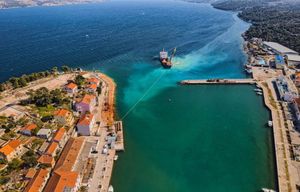 FOTO Radovi na dogradnji luke Sali na Dugom otoku – Obala će biti 150 metara duža