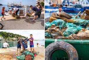 Iz podmorja Sumartina i Povlje izvađeno više od tone otpada!