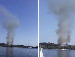 POŽAR NA PAKLINSKIM OTOCIMA Stigli i kanaderi