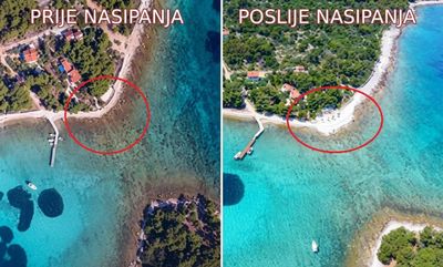 EKOCID U PLAVOJ LAGUNI Financira li Grad Trogir nasipavanje zaštićenog pomorskog dobra na Drveniku Velom?
