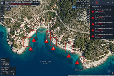 Splitsko-dalmatinska županija među prvima u Europi: Sateliti će otkrivati ilegalnu gradnju i devastaciju obale!