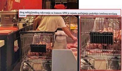 Državni inspektorat odrapio kaznu trgovačkom lancu zbog nehigijenskog rukovanja mesom u Novalji!