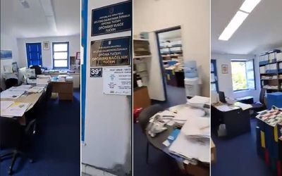 VIDEO! UŠAO U OPĆINU SA PSOM, A UNUTRA NEMA NIKOGA! Vrata otvorena, klime rade, papiri na stolu, a načelnik poručuje: „Mogu ne doći na posao i 4 godine!“