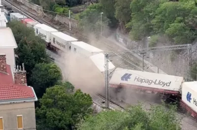 ŽELJEZNIČKA NESREĆA U RIJECI Vagoni ispali iz tračnica, policija i hitne službe na terenu!