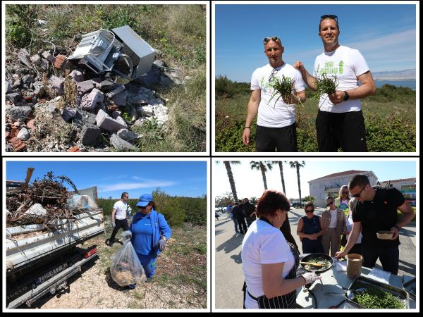 VIR OČISTIO SVOJE ŠUME U radnim akcijama prikupljeno 25 kubika otpada, pa uslijedila fešta uz domaće delicije od šparoga