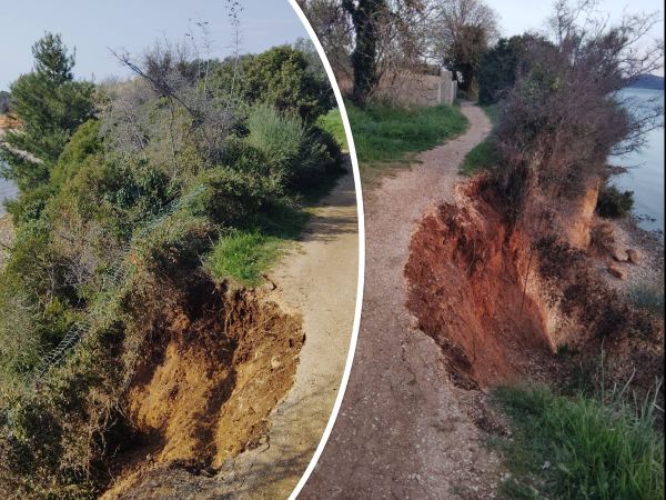 OPASNOST KOD BIOGRADA Omiljena šetnica se urušava, turisti i hodočasnici u riziku!