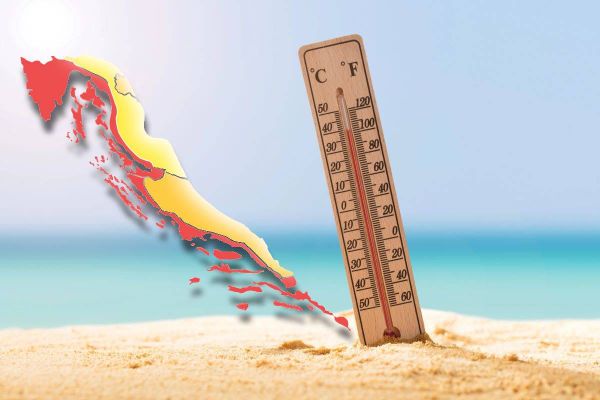 Paklene vrućine prže Hrvatsku: Split danas najtopliji s 36,3 °C, no pravi vrhunac toplinskog vala stiže sutra!