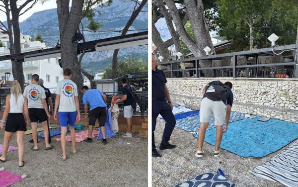 STOP "REZERVACIJI" PLAŽE Makarski komunalci ponovno uklanjali ručnike ostavljene preko noći