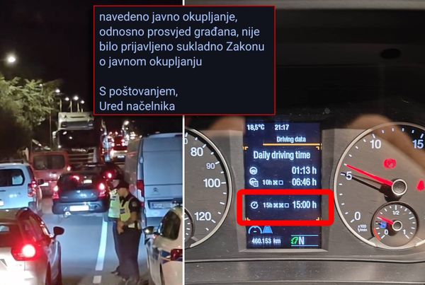 ISPOVIJEST VOZAČA S BLOKIRANE CESTE KOD KOROMAČNOG: "Prosvjed je bio ilegalan, gurnuli su nas u teške prekršaje, a policija nam odbija izdati potvrdu!"