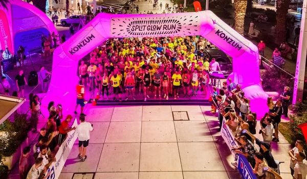 GLOWNRUN SPLIT Start i cilj noćne trke na dnu Marmontove